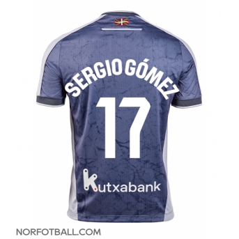Billige Fotballdrakt Real Sociedad Sergio Gomez #17 Replika Bortedrakt 2025-26 Kortermet
